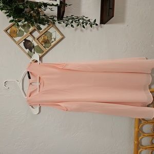 Shein pink flowy dress